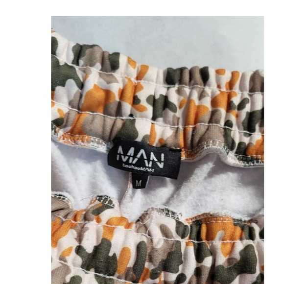 Camo Print‎ Shorts Elastic Waist Casual Activewear Loungewear Size M - Picture 7 of 9